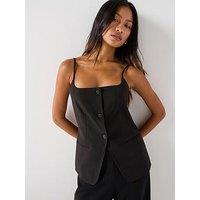Only Ladora Strap Vest Top - Black