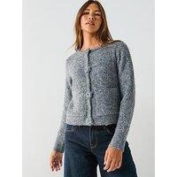 Vero Moda Blossom Long Sleeve Cardigan - Grey