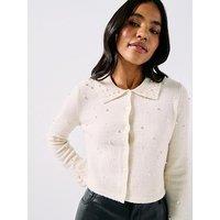 Vero Moda Vmpalermo Knitted Cardigan - Cream