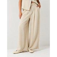 Aware Siga High Waist Tailored Pant - Beige