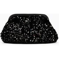Pieces Pckam Sequins Clutch Bag - Black