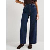 Vero Moda Kathy High Rise Wide Leg Jean - Blue