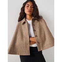 Aware Awtaliana Cape Jacket - Brown
