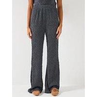 Vero Moda Fie High Waisted Flared Jersey Pant Co-Ord - Grey
