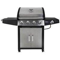 George Foreman Gfgbbq4B1Ss3-C 4+1 Burner Gas Bbq In Black