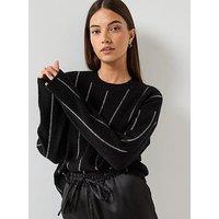 Hugo Ribbed Knitted Jumper - Black