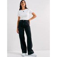 Hugo Textured Straight Leg Jeans - Charcoal