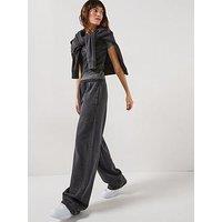 Hugo Wide Leg Joggers - Black