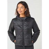 Hugo Hooded Windbreaker Jacket - Black