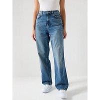 Hugo Leni Wide Leg Jeans - Medium Blue