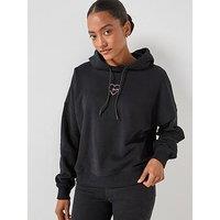 Boss Crystal Logo Hoodie - Black