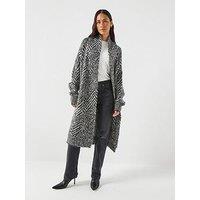 Boss Fabrinta Long Line Knitted Cardigan - Multi