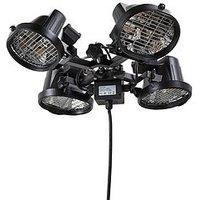 Zinc Ruby 4X450W Alum D/C Parasol Heater