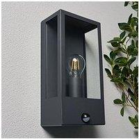Minerva E27 Wall Lant W Pir Anthracite