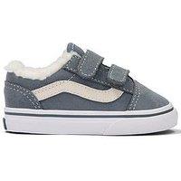 Vans Toddler Old Skool Velcro Trainers - Grey