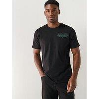 Alessandro Zavetti Arco Graphic Backprint T-Shirt - Black