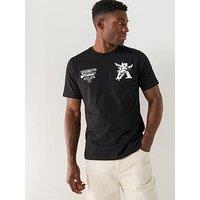 Alessandro Zavetti Putto Graphic Backprint T-Shirt - Black