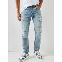 Alessandro Zavetti Spiaggia Loose Fit Jeans - Light Wash