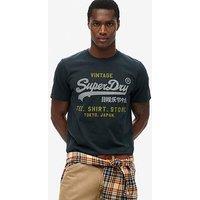 Superdry Vintage Heritage Relaxed T-Shirt - Navy