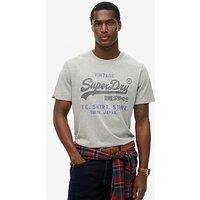 Superdry Vl Heritage Relaxed T-Shirt - Grey
