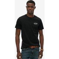 Superdry British Design Relaxed T-Shirt - Black