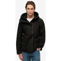Superdry Hood Ultimate Embroidered Windbreaker Jacket - Black
