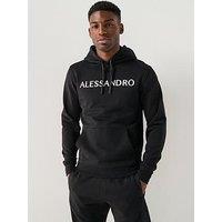 Alessandro Zavetti Calcio Graphic Oth Hoodie - Black