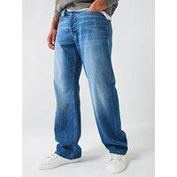 Diesel D-Eeper Relaxed Straight Fit Jeans - Blue