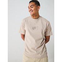 Vans Mens Blocked Box Loose Short Sleeve T-Shirt - Grey