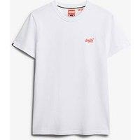Superdry Essential Logo Embroidered T-Shirt - White