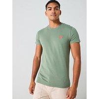 Superdry Essential Logo Embroidered T-Shirt - Green