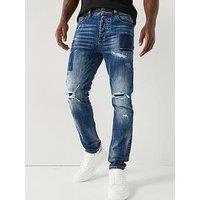 Alessandro Zavetti Pastini Loose Slim Fit Jeans - Dark Blue