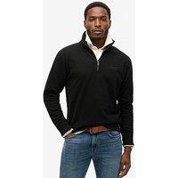 Superdry Essential Logo Henley Hoodie - Black