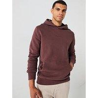 Superdry Micro Logo Hoodie - Brown