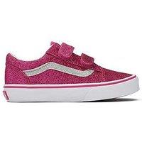 Vans Kids Old Skool Velcro Trainers - Pink