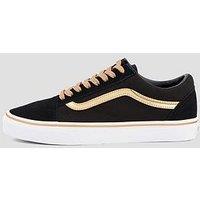Vans Unisex Old Skool Trainers - Metallic Pop Black