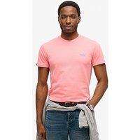 Superdry Essential Logo Embroidered T-Shirt - Pink