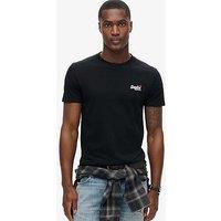 Superdry Essential Contrast Embroidered T-Shirt - Black