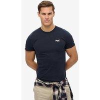 Superdry Essential Contrast Embroidered T-Shirt - Navy