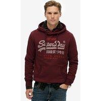 Superdry Vintage Duo Classic Hoodie - Red