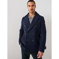 Hackett Greenwich Peacoat - Navy