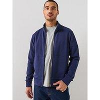 Hackett Heritage Number Full Zip Sweat Top - Navy