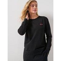 Hugo Logo Pyjama Shirt - Black