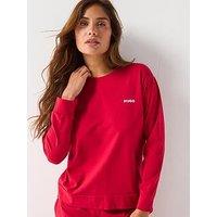 Hugo Logo Pyjama Shirt - Red