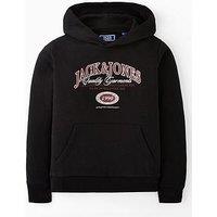 Jack & Jones Junior Boys Ari Branding Hoodie - Black