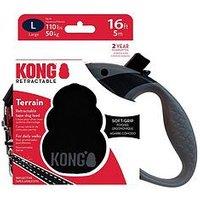 Kong Terrain Retractable Black Leash - Large