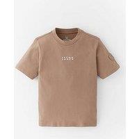 Jack & Jones Junior Boys Badge Short Sleeve T-Shirt - Beige