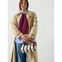 V By Very Stripe Binding Neck Sweatshirt - Burgundy