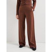 V By Very Wide Leg Joggers Co-Ord - Brown