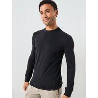 Dsquared2 Dsquared Back Neck Logo Long Sleeve T-Shirt - Black